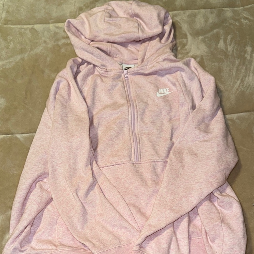 Nike Light Pink Half-Zip Hoodie size xl women’s